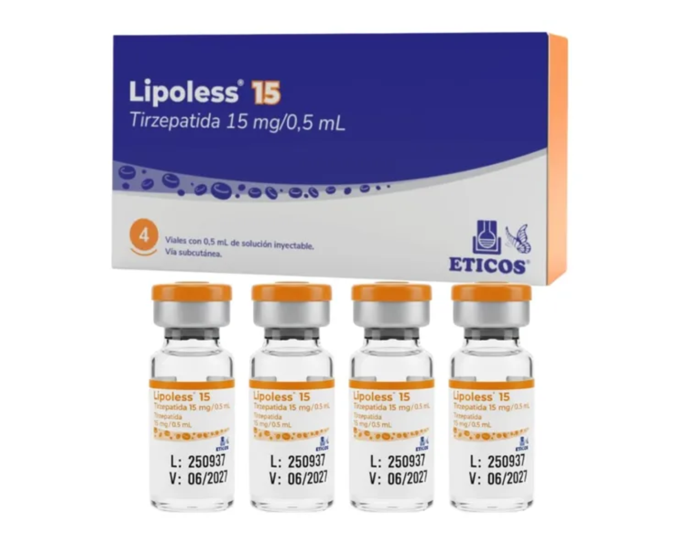 Lipoless 15mg - ampolas
